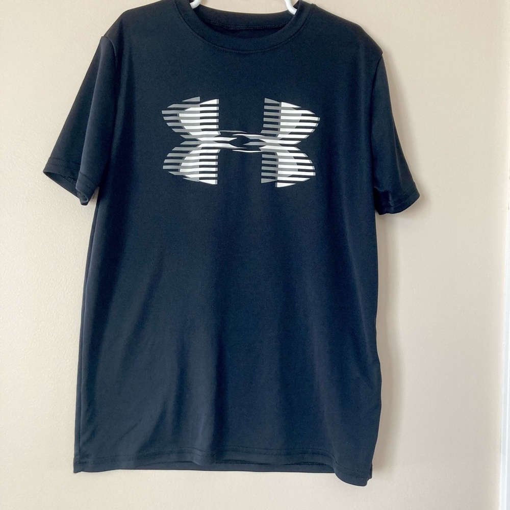 Boys black Under Armour shirt
